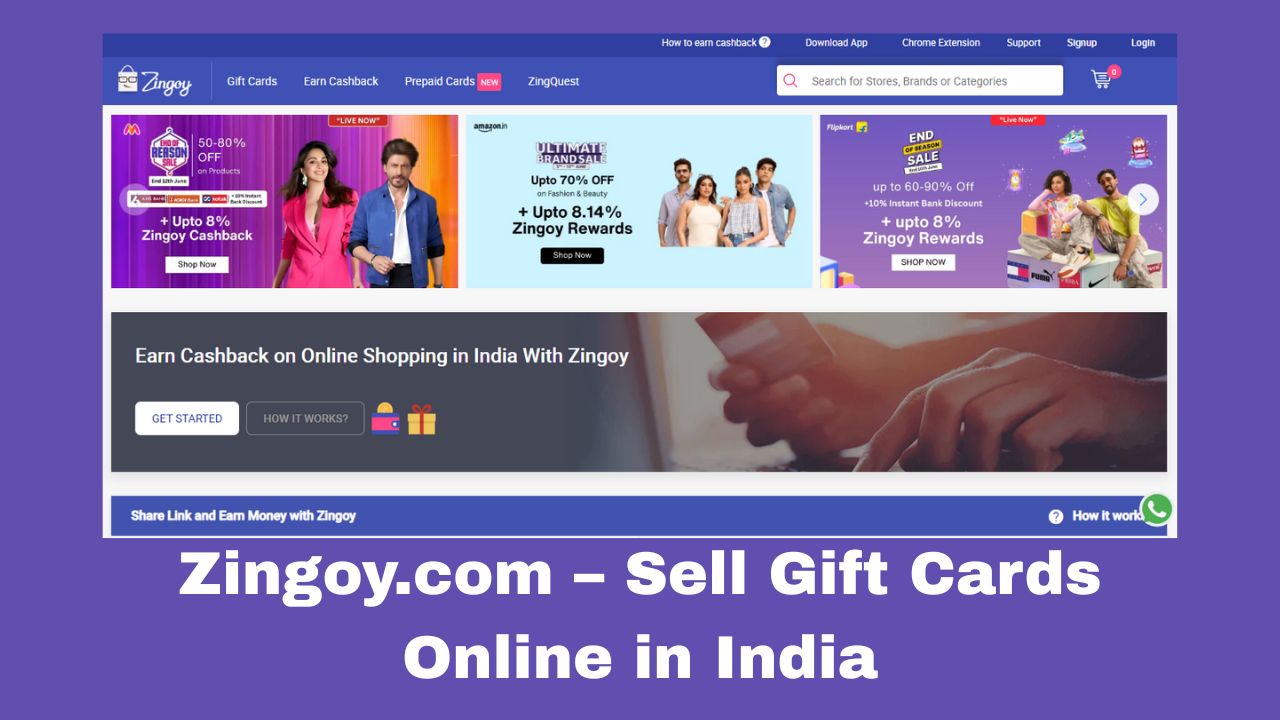 Zingoy.com – Sell Gift Cards Online in India